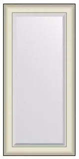 Зеркало 54x114 см белая кожа с хромом Evoform Exclusive BY 7453