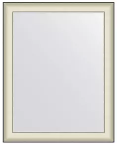 Зеркало 78x98 см белая кожа с хромом Evoform Definite BY 7633