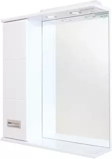 Зеркальный шкаф 67x71,2 см белый глянец L Onika Балтика 206701