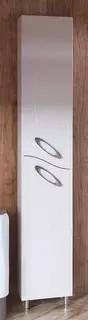 Пенал напольный белый глянец Corozo Наина SD-00000339