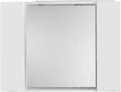 Зеркальный шкаф 100x75 см Bianco Lucido BelBagno Marino MARINO-SPC-1000/750-2A-BL-P