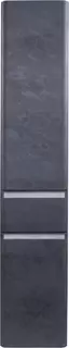 Пенал напольный бетон темный с бельевой корзиной Style Line Атлантика СС-00002284