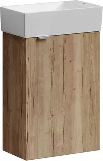 Тумба с раковиной дуб галифакс 37,5 см Sancos Mini MN35EGR + CN5007