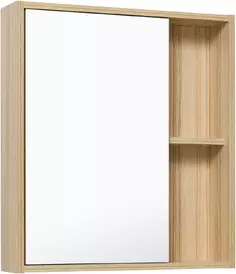 Зеркальный шкаф 60x65 см светлое дерево L/R Runo Эко УТ000001834 РУНО