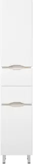 Пенал напольный белый глянец/антик с бельевой корзиной R Corozo Бостон SD-00000910