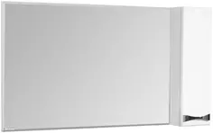 Зеркальный шкаф 120x86,8 см белый глянец R Акватон Диор 1A110702DR01R