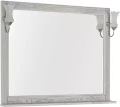 Зеркало 106,2x90,1 см жасмин/серебро Aquanet Тесса 00185819