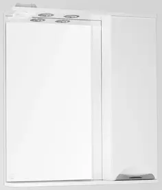 Зеркальный шкаф 70x83 см белый глянец Style Line Жасмин ЛС-00000042