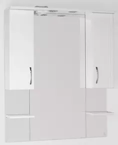 Зеркальный шкаф 90x109,6 см белый глянец Style Line Энигма ЛС-00000174