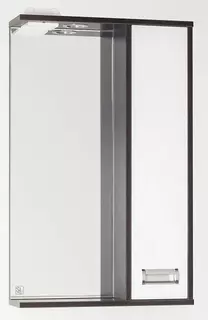 Зеркальный шкаф 50x83 см венге/белый глянец Style Line Панда Стиль ЛС-00000086