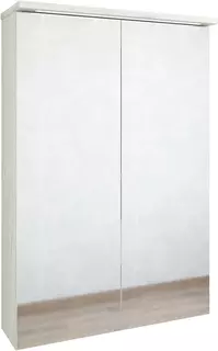 Зеркальный шкаф 61,2x82 см дуб крафт белый Sanflor Чикаго C000005817