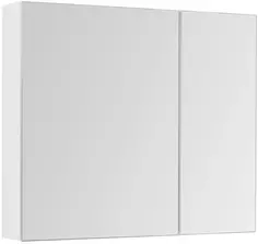Зеркальный шкаф 100x87,3 см белый глянец L Aquanet Йорк 00202090