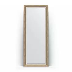 Зеркало напольное 78x198 см состаренное серебро с плетением Evoform Exclusive floor BY 6102
