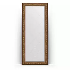 Зеркало напольное 85x205 см виньетка состаренная бронза Evoform Exclusive-G Floor BY 6337