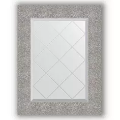 Зеркало 56x74 см чеканка серебряная Evoform Exclusive-G BY 4023
