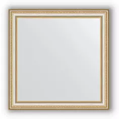 Зеркало 65x65 см золотые бусы на серебре Evoform Definite BY 0782