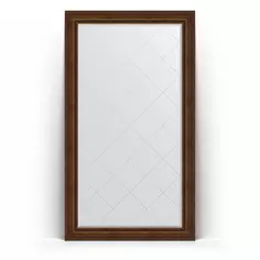 Зеркало напольное 117x207 см состаренная бронза с орнаментом Evoform Exclusive-G Floor BY 6379