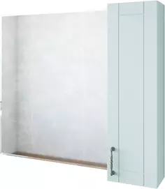 Зеркальный шкаф 82,2x71 см мятный матовый R Sanflor Глория C000005693