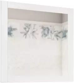 Зеркало 72x72 см белый матовый Sanflor Ванесса C000005878