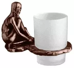 Стакан с держателем медь Art&Max Juno AM-0714-C