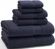 Полотенце для рук 71x46 см Kassatex Long Twist Eclipse Blue LFO-110-ELB