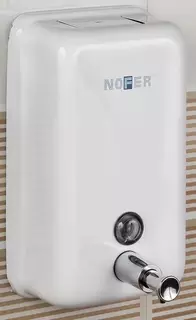 Диспенсер для мыла 1200 мл белый Nofer Inox 03001.W