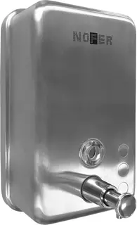 Диспенсер для мыла 1200 мл матовый хром Nofer Inox 03041.S