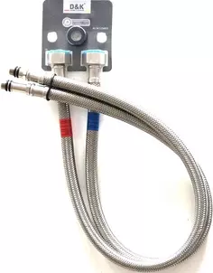 Подводка для смесителя 60 см M10 х 1/2" пара D&K DC1250021