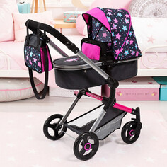 Коляски для кукол Коляска для куклы Bayer Combi Dolls Pram Vario со звездами