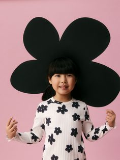 Лонгслив с принтом для девочек