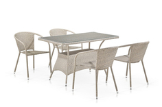 Комплект плетеной мебели T198D/Y137C-W85 Latte Афина Afina