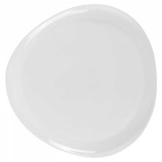 Тарелка обеденная, стеклокерамика, 20.5 см, фигурная, Вайт, RLP80X, белая