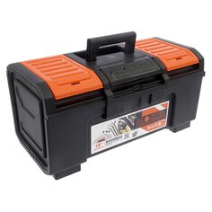 Ящик для инструментов, 19 , пластик, Blocker, Boombox, пластиковый замок, черный, оранжевый, BR3941