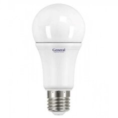 Лампа светодиодная E27, 11 Вт, 230 В, груша, 2700 К, свет теплый белый, General Lighting Systems, GLDEN-WA60