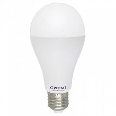 Лампа светодиодная E27, 25 Вт, 230 В, груша, 6500 К, свет холодный белый, General Lighting Systems, GLDEN-WA67
