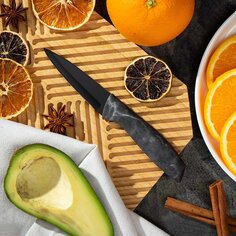 Нож кухонный Daniks, Vega, для овощей, нержавеющая сталь, 9 см, рукоятка пластик, JA20200223-5