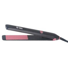 Выпрямитель Delta, Dl-0534, для выпрямления волос, 30 Вт, керамическое покрытие, 1 режим, 220 °, черный с розовым Дельта