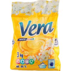 Стиральный порошок Vera, 3 кг, ручной + автомат, для цветного белья, бесфосфатный