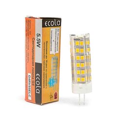 Лампа светодиодная G4, 5.5 Вт, 220 В, капсула, 4200 К, Ecola, Corn Micro, 57x16мм, LED