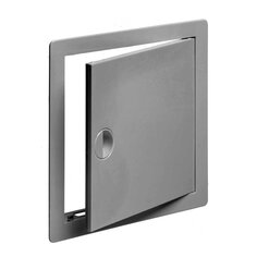 Люк-дверца ревизионная пластик, 100х100 мм, серый, Viento Виенто