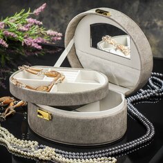 Шкатулка для украшений, полимер, 22х16.5х9.5 см, Y6-10586