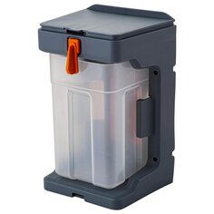 Ящик для метизов, 11х12х19 см, пластик, Blocker, Expert, подвесной, серо-свинцовый, оранжевый, BR394710026