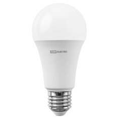 Лампа светодиодная E27, 15 Вт, 120 Вт, 230 В, груша, 3000 К, мягкий теплый, TDM Electric, А60