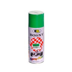Краска аэрозольная, Bosny, №37, акрилово-эпоксидная, универсальная, глянцевая, зеленая трава, 0.4 кг