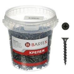 Саморез по дереву и гипсокартону, диаметр 3.5х32 мм, 1000 шт, банка, Bartex