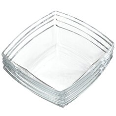 Салатник стекло, прямоугольный, 4 шт, 16х16 см, Tokio, Pasabahce, 53066B/4