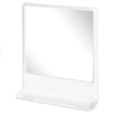 Зеркало 30х40 см, прямоугольное, снежно-белое, с полочкой, Berossi, Tokio, НВ 11501000