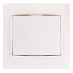 Выключатель скрытой установки, одноклавишный, без заземления, 10 А, керамика, белый, TDM Electric, Таймыр, SQ1814-0001