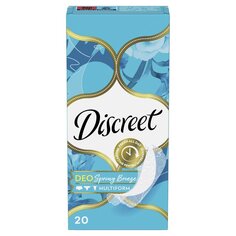 Прокладки женские Discreet, Deo Spring Breeze Single, ежедневные, 20 шт
