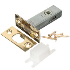Защелка врезная, Apecs, L-0126-G, 00015964, язычок металлический, без завертки, золото